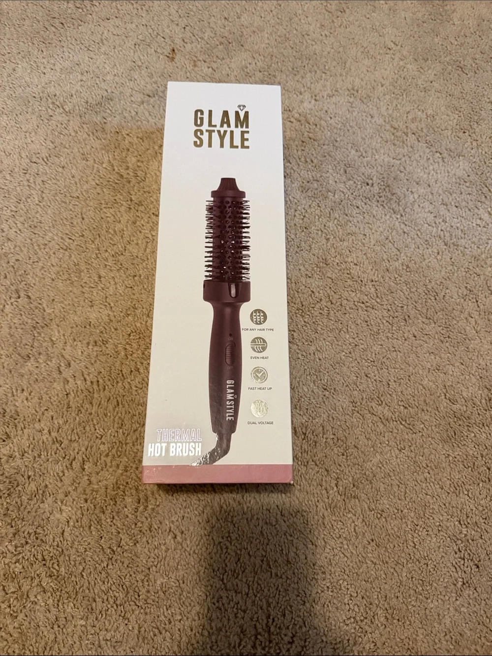 Glam Style Thermal Hot Brush - Black